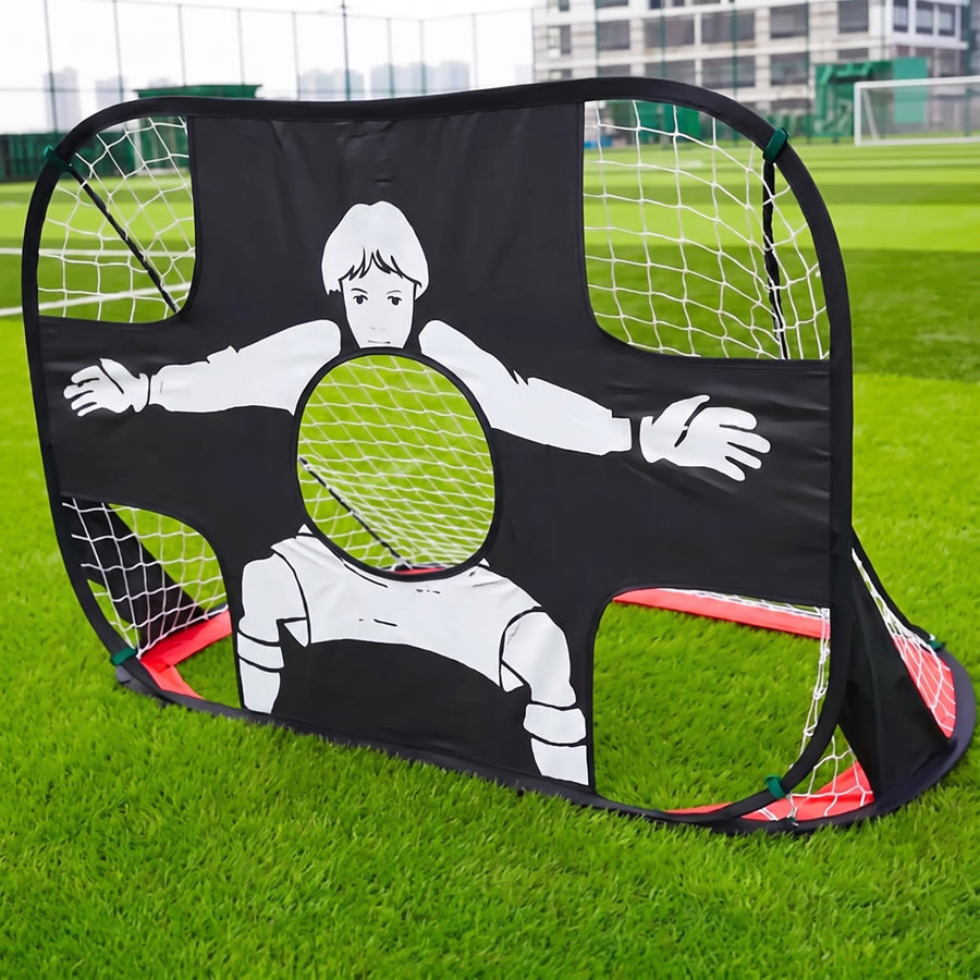 Mini gol de futebol sem miras, com rede aberta