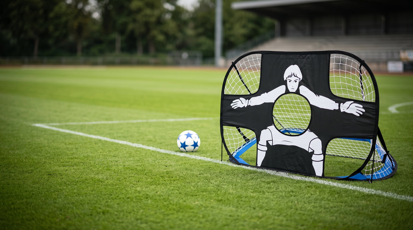 Rede De Futebol Infantil Dobrável Com Gol Duplo De Futebol Portátil